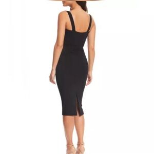 Dress the Population Eve Black Sleeveless Midi Dress Size Small Dressy NWOT